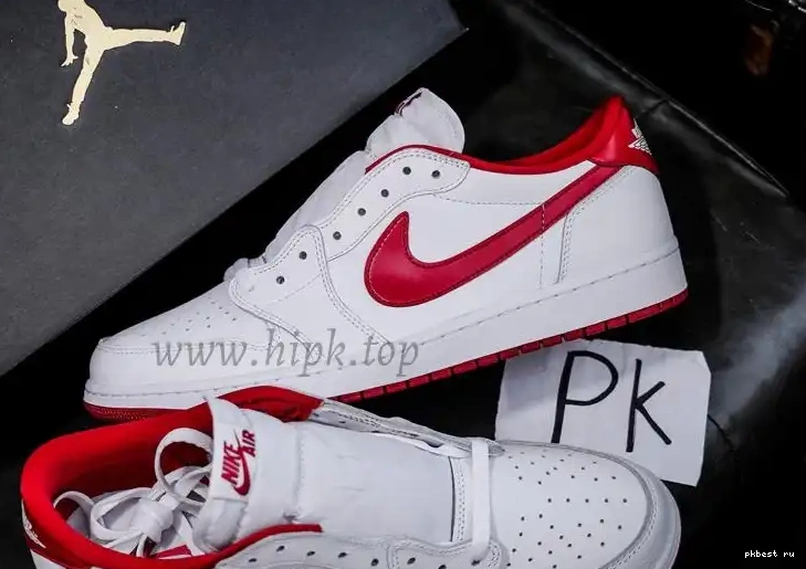 Retro GOD SHIP RETAIL Varsity PK MATERIALS 1 READY TO Red LowWhite Jordan 0502